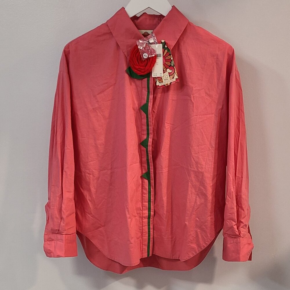 FARM RIO Oversized Button Down Shirt-NWT